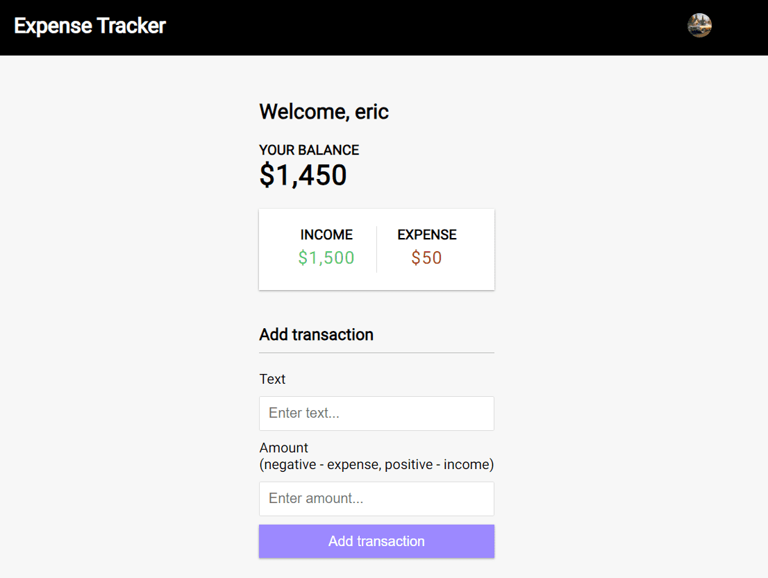 Expense Tracker